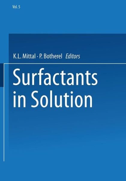 Cover for K L Mittal · Surfactants in Solution: Volume 5 (Paperback Book) [1986 edition] (2012)