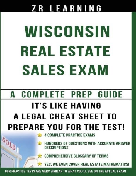Cover for Zr Learning Llc · Wisconsin Real Estate Sales Exam: a Complete Prep Guide (Pocketbok) (2014)