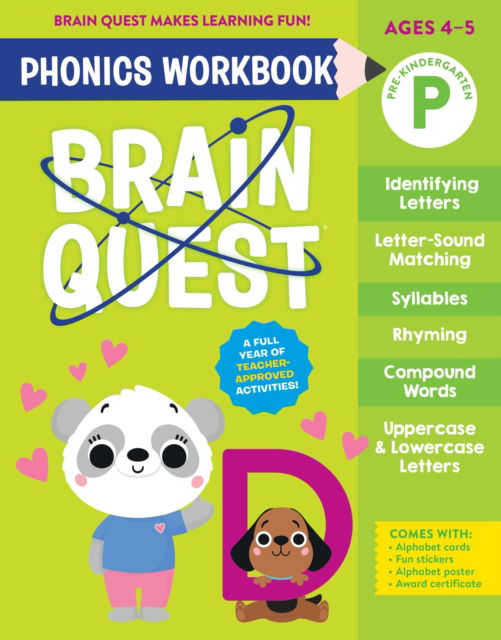 Cover for Workman Publishing · Brain Quest Phonics Workbook: Pre-Kindergarten (Paperback Book) (2025)