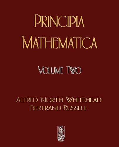 Cover for Alfred North Whitehead · Principia Mathematica - Volume Two (Taschenbuch) (2009)