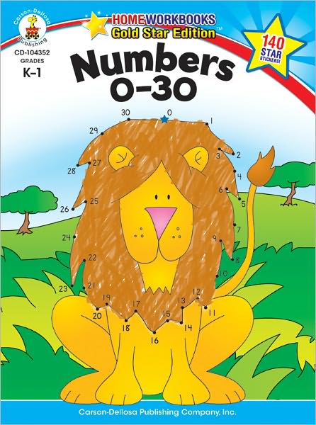 Cover for Carson-dellosa · Numbers 0-30 Grades K-1 (Paperback Book) (2010)