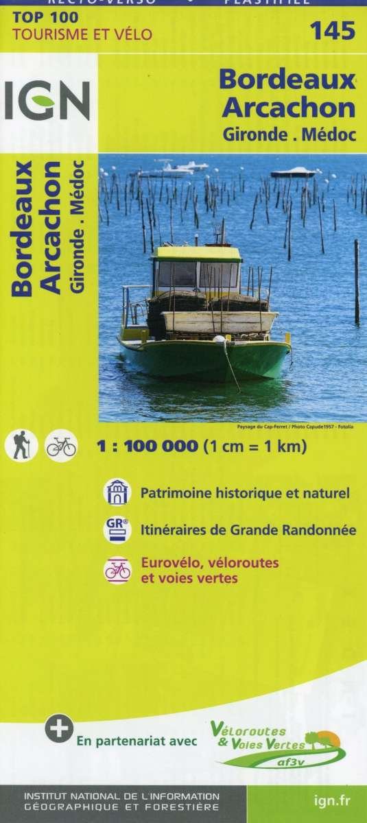Cover for Ign · IGN TOP100: TOP100: 145 Bordeaux - Arcachon : Gironde - Medoc (Hardcover bog) (2017)