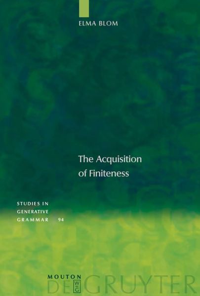 Cover for Elma · The Acquisition of Finiteness (Studies in Generative Grammar) (Hardcover Book) (2008)