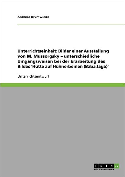 Cover for Unterrichtseinheit · Bilder einer Ausste (Book) [German edition] (2008)