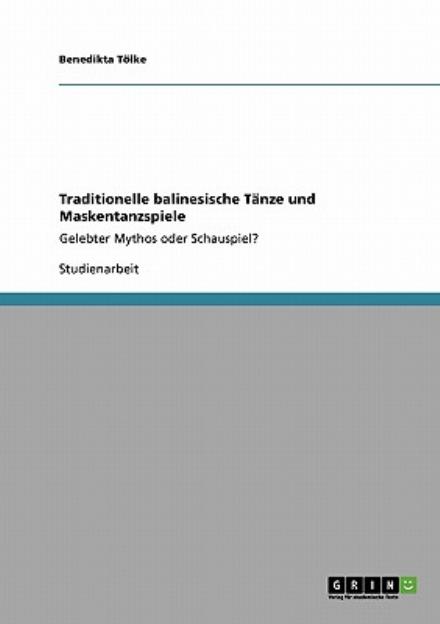 Cover for Tölke · Traditionelle balinesische Tänze (Book) [German edition] (2009)