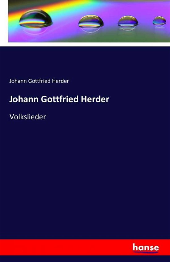 Cover for Herder · Johann Gottfried Herder (Bog) (2016)