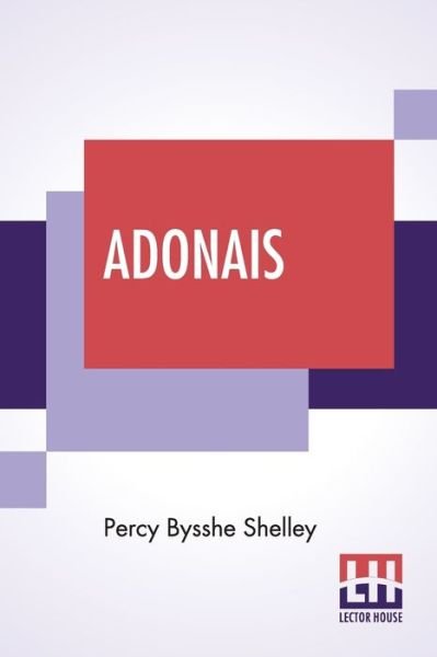 Cover for Percy Bysshe Shelley · Adonais (Taschenbuch) (2019)