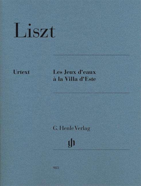 Cover for F. Liszt · Jeux d'eaux à laVilla,Kl.HN983 (Bok)