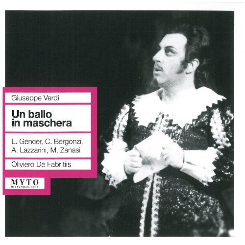 Cover for Verdi / Gencer / Bergonzi / Lazzarini / Fabritis · Un Ballo in Maschera (CD) (2011)