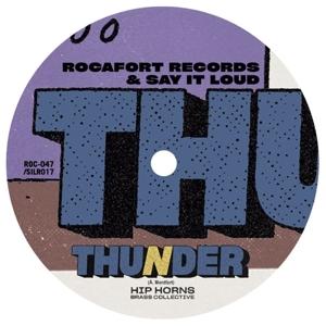 Cover for Hip Horns Brass Collective · &quot;Thunder&quot; b/w &quot;Marathon Runner (VINYL) [Street edition] (2022)