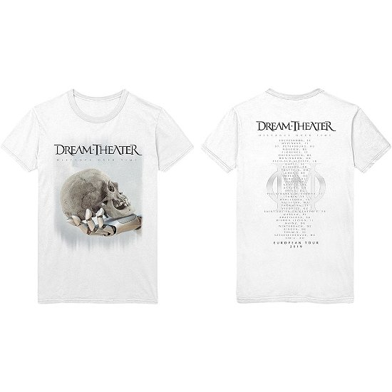 Cover for Dream Theatre · Dream Theatre Unisex T-Shirt: Skull Fade Out (Back Print) (T-shirt) [size S] [White - Unisex edition]