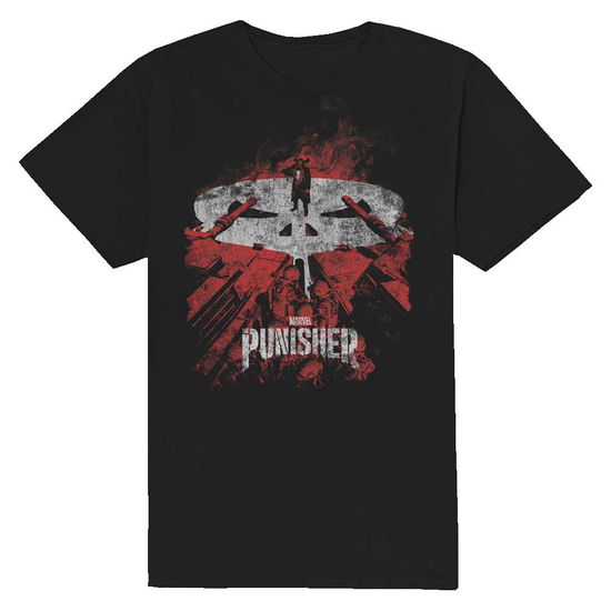 Marvel Comics Unisex T-Shirt: Punisher Red Tanks - Marvel Comics - Marchandise -  - 5056561026831 - 