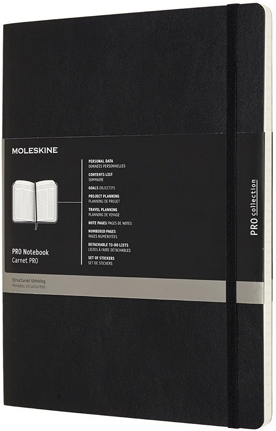 Cover for Moleskine · Moleskine Pro Notebook XL Soft Black (Skrivemateriell) (2018)
