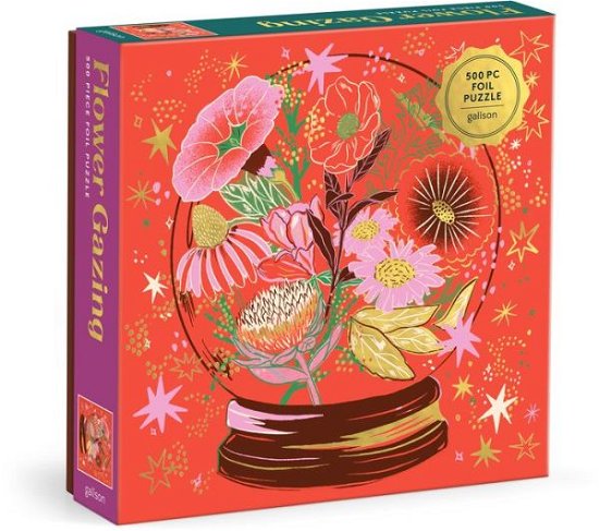 Cover for Galison · Flower Gazing 500 Piece Foil Puzzle (SPILL) (2024)