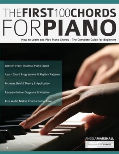 Cover for Angela Marshall · The First 100 Chords for Piano (Paperback Book) (2022)