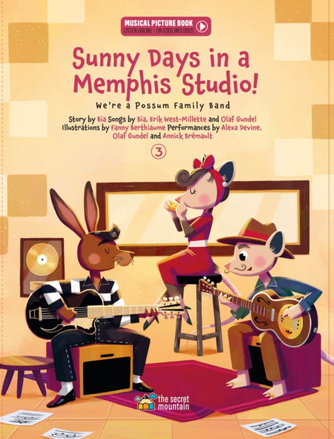 Cover for Bia Krieger · Sunny Days in a Memphis Studio!: We're a Possum Family Band (Book 3) - We're a Possum Family Band (Hardcover Book) (2025)