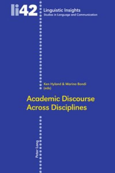 Cover for Academic Discourse Across Disciplines - Linguistic Insights (Paperback Book) (2006)