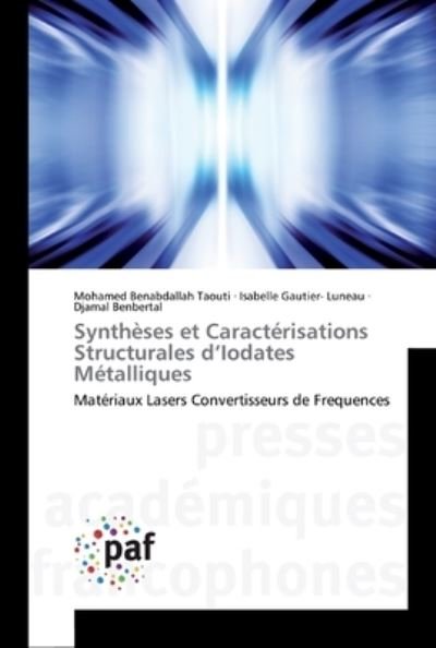 Cover for Taouti · Synthèses et Caractérisations St (Book) (2019)