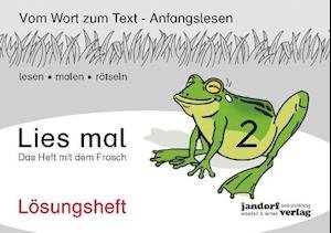 Cover for Peter Wachendorf · Lies mal 2 - Das Heft mit dem Frosch. Lösungsheft (Pamphlet) (2015)