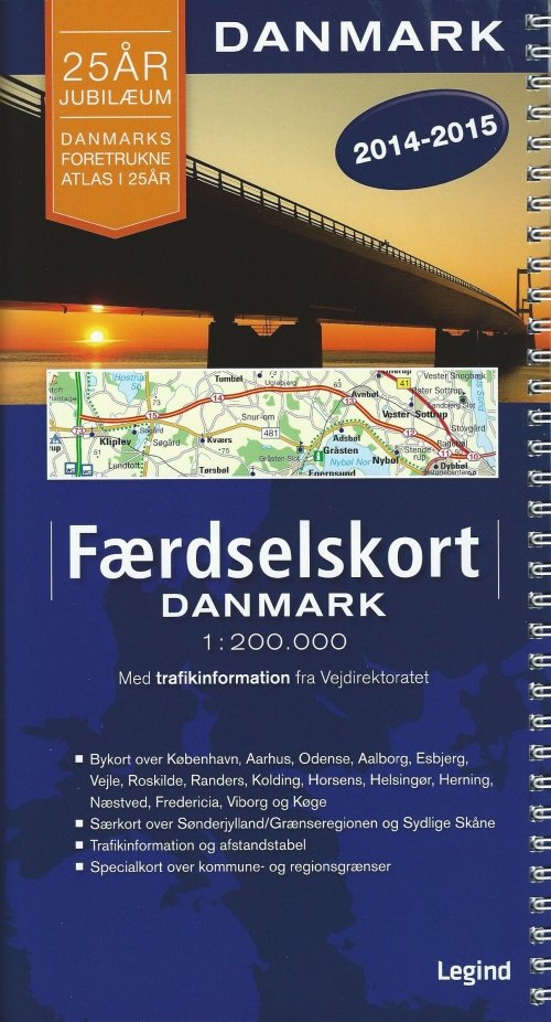 Færdselskort Danmark 2014 - 2015 -  - Boeken - Legind - 9788770778831 - 3 januari 2001