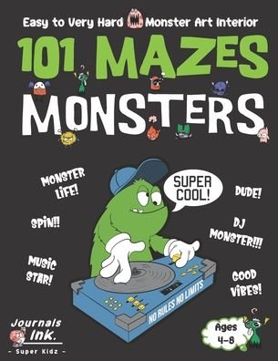 Cover for Sk · Monster Maze Book for Kids Ages 4-8 (Pocketbok) (2020)