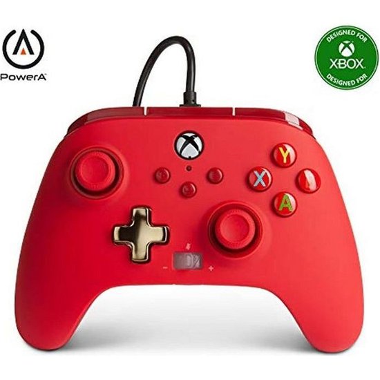Cover for Power A · PowerA Enhanced Wired Xbox One Controller - Bold Red (XONE)