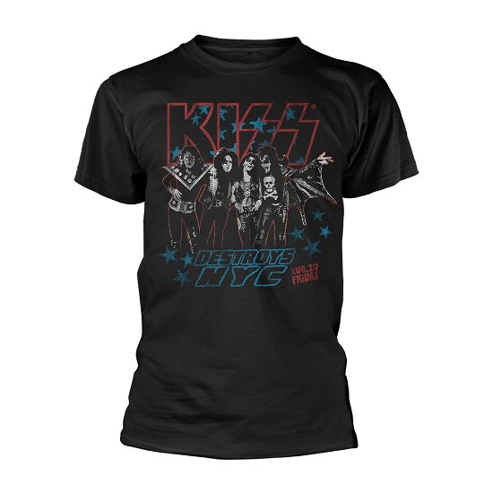 Cover for Kiss · Destroys Nyc (T-shirt) [size L] [Black edition] (2019)