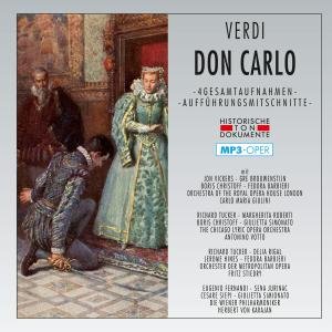 Don Carlo-mp3 Oper - G. Verdi - Musik - CANTUS LINE - 4032250135832 - 31. januar 2011