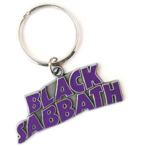 Black Sabbath Keychain: Wavy Logo (Enamel In-fill) - Black Sabbath - Merchandise - AMBROSIANA - 5055295356832 - October 24, 2014