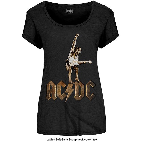 Cover for AC/DC · Angus Statue Black (T-shirt) [size M] [Ladies edition] (2016)