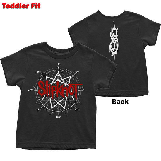 Cover for Slipknot · Slipknot Kids Toddler T-Shirt: Star Logo (Back Print) (18 Months) (T-shirt) [size 1-2yrs] [Black - Kids edition] (2021)