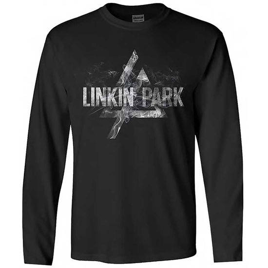 Linkin Park Unisex Long Sleeve T-Shirt: Smoke Logo - Linkin Park - Merchandise -  - 5056561003832 - 