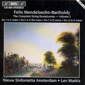 Mendelssohncomplete String Sym Vol 2 - Nieuw Sinfonietta Amsterdam - Musik - BIS - 7318590006832 - 8. marts 1995