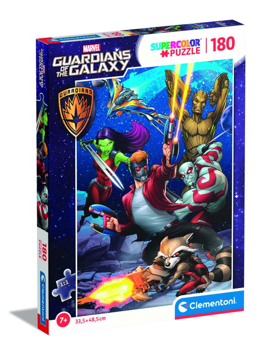 Cover for Clementoni · Puslespil Marvel Guardians of the galaxy, Super, 180 brikker (Jigsaw Puzzle) (2023)