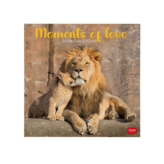 Cover for Legami · Wall Calendars - 2024 Wall Calendar - Moments of Love - 30x29 - Animals (Paperback Book) (2023)