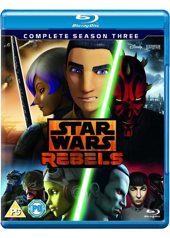 Cover for Star Wars Rebels - Season 3 · Star Wars Rebels Season 3 (Blu-ray) (2017)