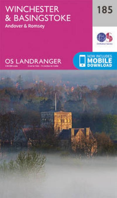 Cover for Ordnance Survey · Winchester &amp; Basingstoke, Andover &amp; Romsey - OS Landranger Map (Kort) [February 2016 edition] (2016)