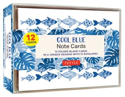 Cover for Tuttle · Cool Blue Note Cards - 12 Cards: In 6 Designs With 13 Envelopes (Card Sized 4 1/2 X 3 3/4 inch) (Tryksag) (2023)