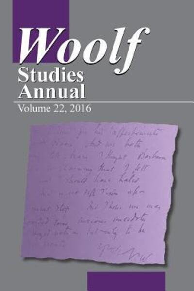 Cover for Woolf Studies Annual v. 22 (Paperback Book) (2016)