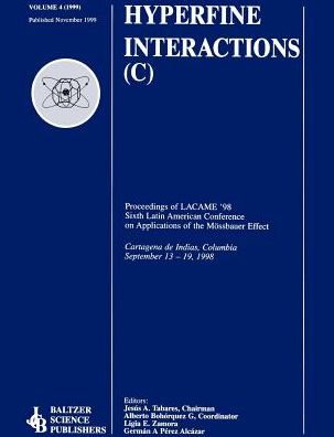 Cover for Jesus a Taberes · Proceedings of the LACME '98 Sixth Latin American Conference on Applications of the Moessbauer Effect (Paperback Book) [2002 edition] (2002)