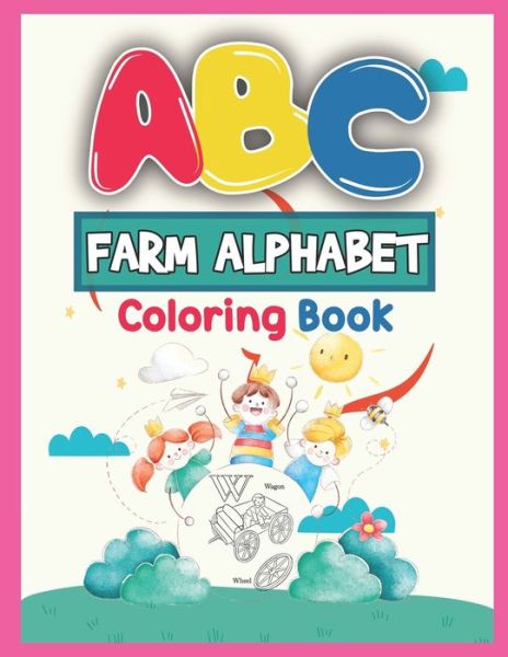 Cover for Platinum Press · ABC Farm Alphabet Coloring Book (Pocketbok) (2019)