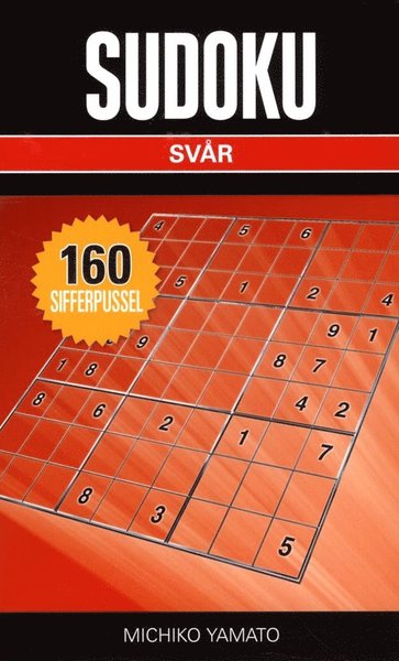 Cover for Michiko Yamato · Sudoku Svår Svart (Paperback Book) (2016)