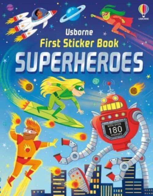 Cover for Kate Nolan · First Sticker Book Superheroes - First Sticker Books (Paperback Bog) (2024)