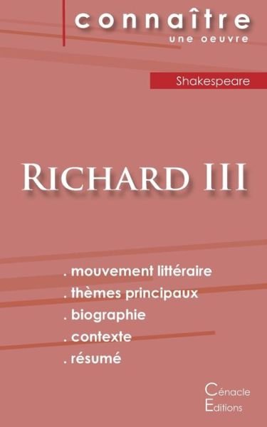 Cover for Shakespeare · Fiche de lecture Richard III de Shakespeare (Analyse litteraire de reference et resume complet) (Paperback Bog) (2022)