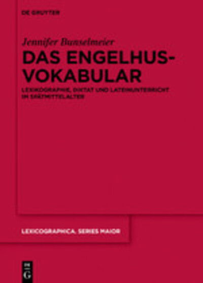 Cover for Bunselmeier · Das Engelhusvokabular (Book) (2020)