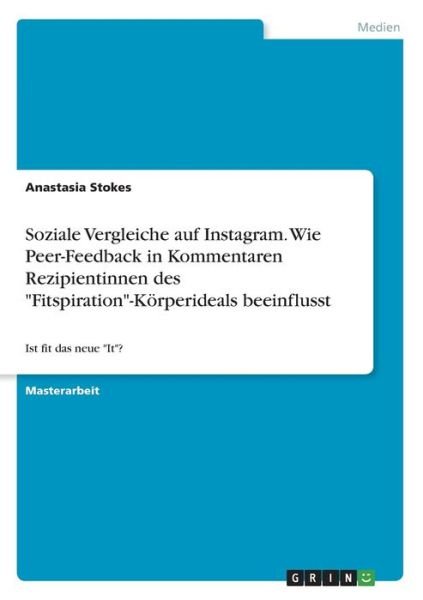 Cover for Stokes · Soziale Vergleiche auf Instagram (Book)