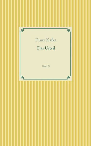 Cover for Kafka · Das Urteil (Book) (2019)