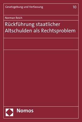 Cover for Reich · Rückführung staatlicher Altschuld (Book) (2018)