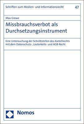 Cover for Grewe · Missbrauchsverbot als Durchsetzun (Book) (2020)