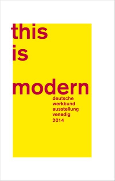 Cover for Claudia Kromrei · This is modern (Hardcover Book) (2014)